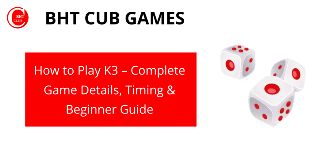 K3 game interface after Bharat Club game download