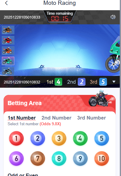 BHT Club login dashboard showing Moto Race game option