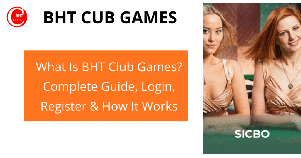 bht club games dashboard interface