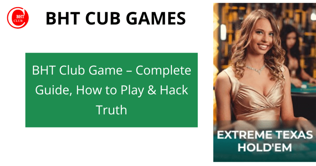 bht club game dashboard interface